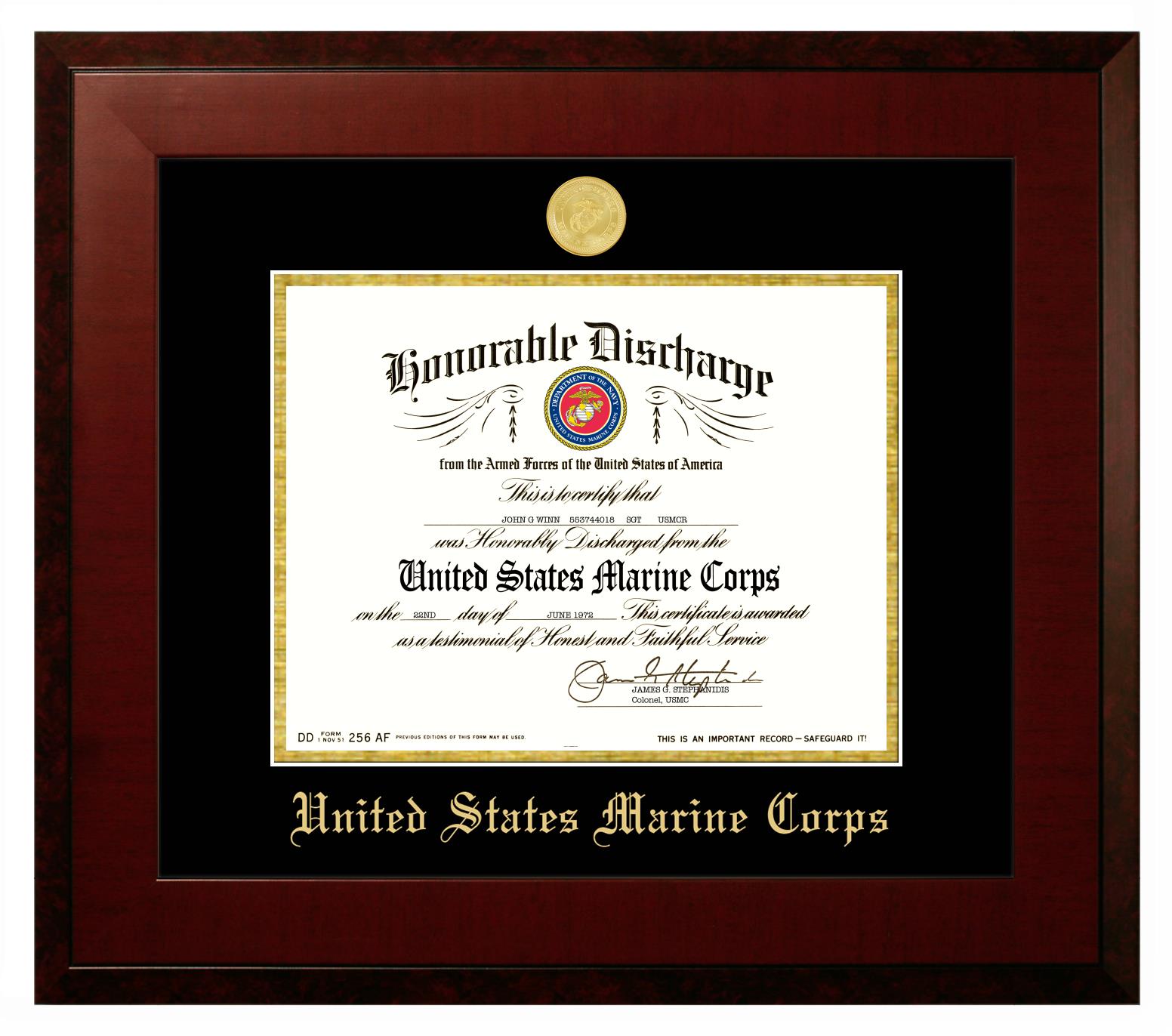 Honorable Discharge Certificate Dd 256